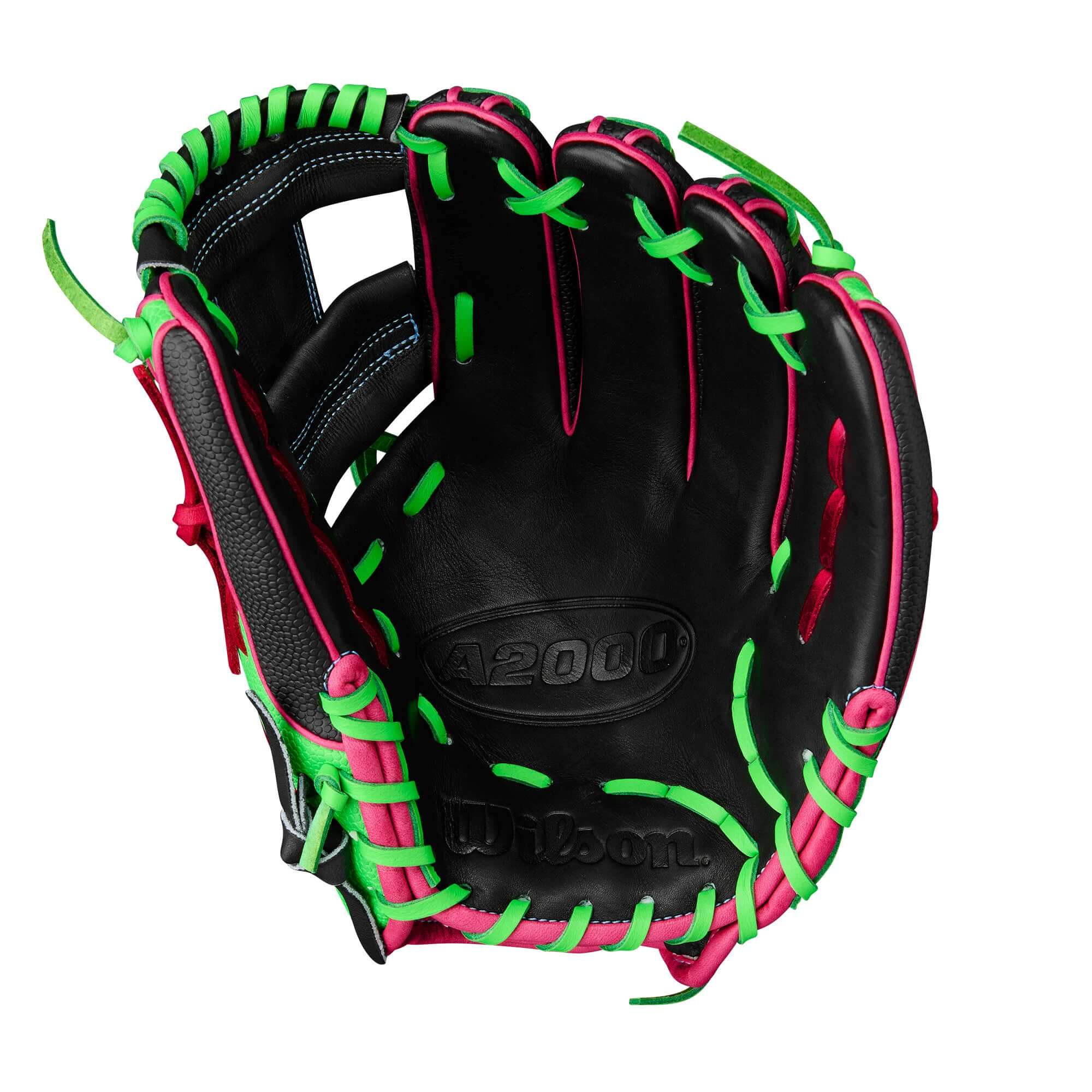 Wilson Summer 2025 A2000 1786 Infield Baseball Glove Black/Neon Green /Flamingo 11.5" - Image 7