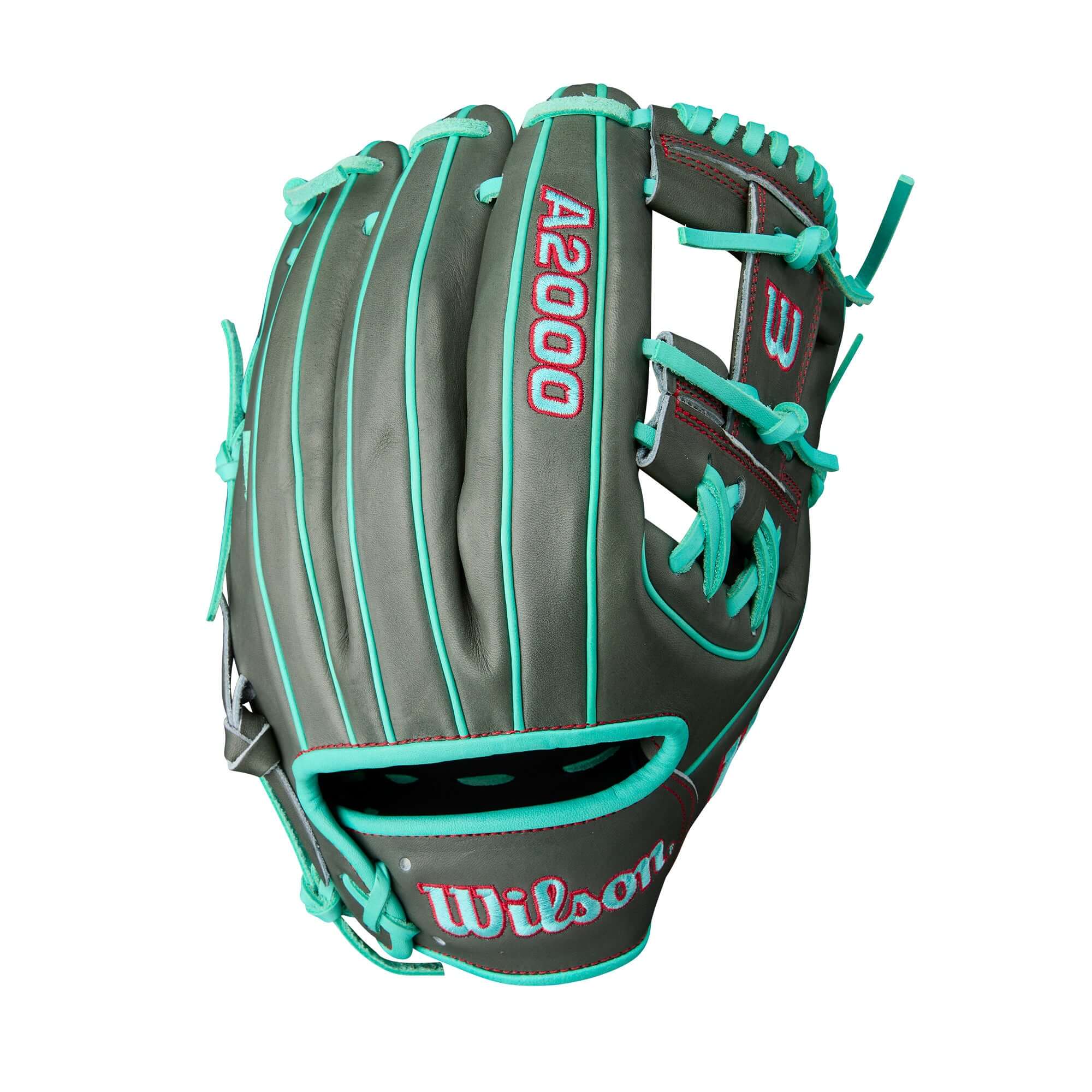 Wilson Summer 2025 A2000 1975 Infield Baseball Glove Coal/Seafoam/Red 11.75" - Image 7