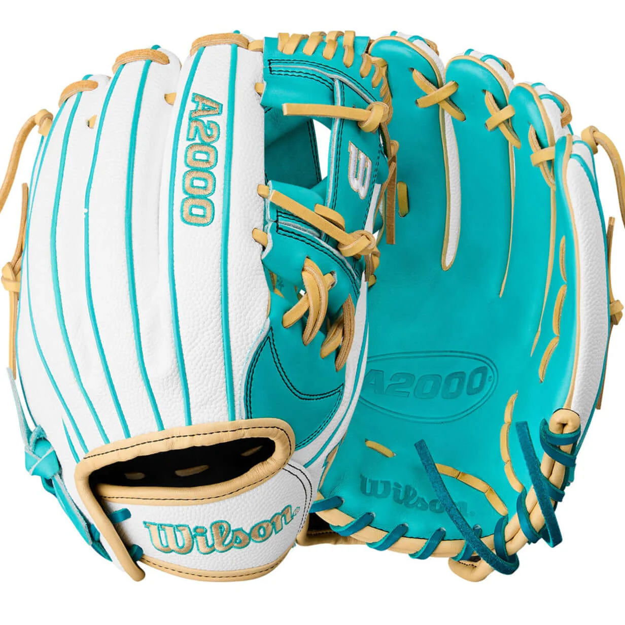Wilson Summer 2025 A2000 H12SS Infield Fastpitch Softball Glove Teal/Bl 12"