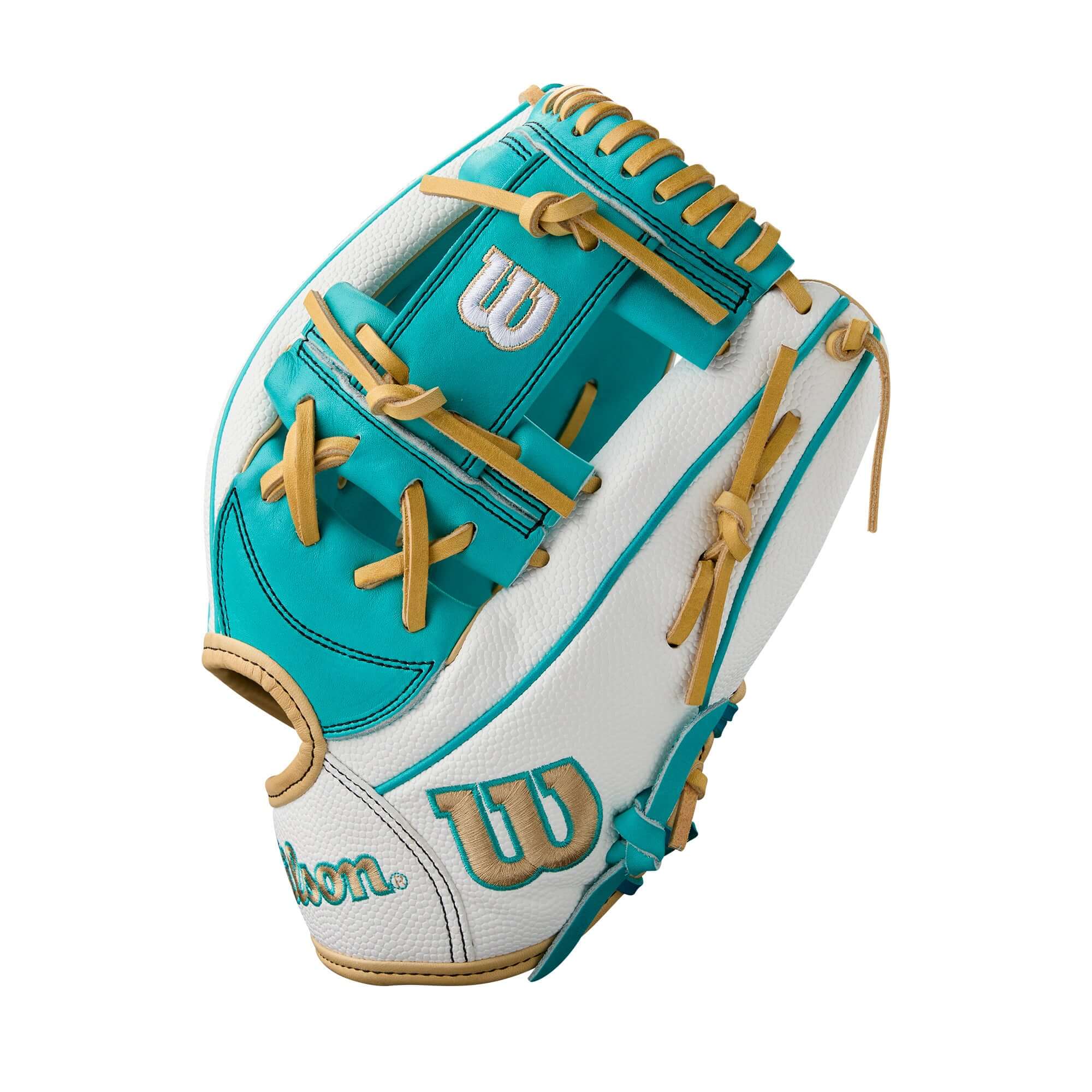 Wilson Summer 2025 A2000 H12SS Infield Fastpitch Softball Glove Teal/Bl 12" - Image 3