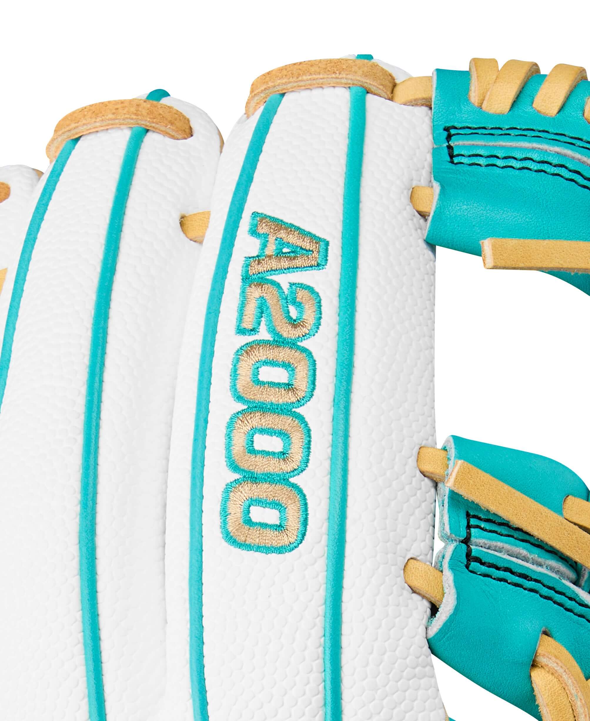 Wilson Summer 2025 A2000 H12SS Infield Fastpitch Softball Glove Teal/Bl 12" - Image 4