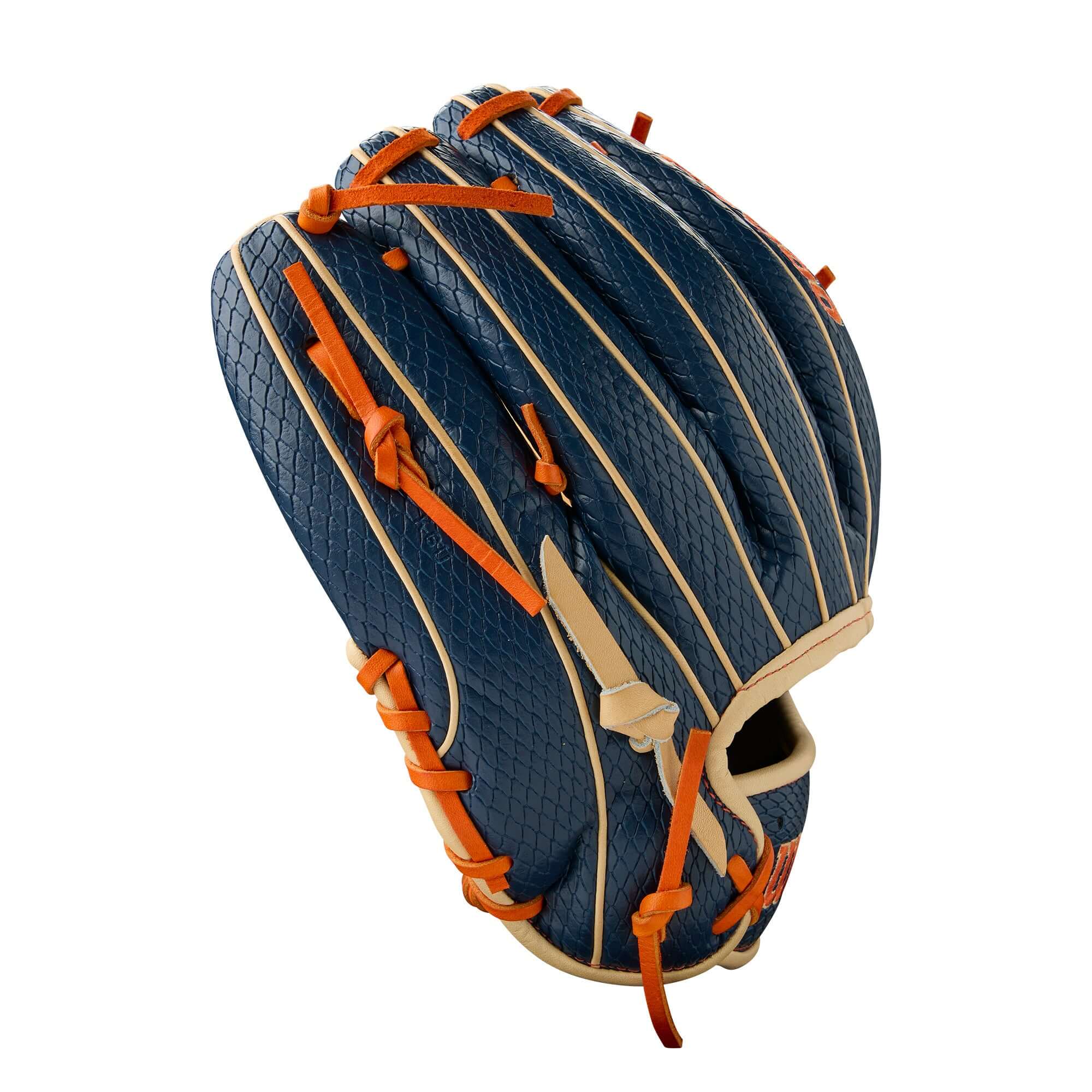 Wilson Summer 2025 A2000 Jose Altuve Game Model Infield Baseball Glove Navy/Blonde/Orange 11.5" - Image 6