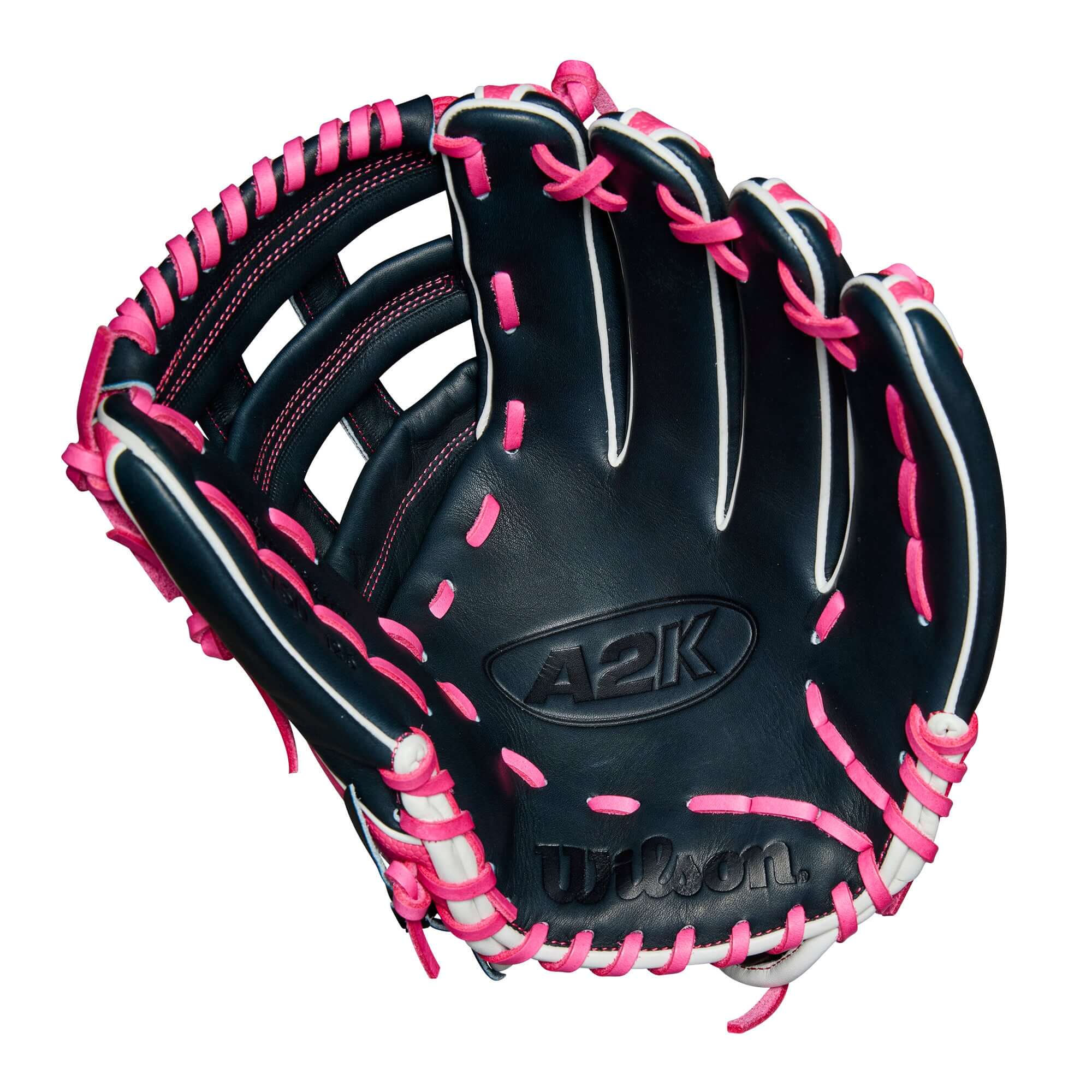 Wilson Summer 2025 A2K 1750 Outfield Baseball Glove Navy/Flamingo 12.5" - Image 3
