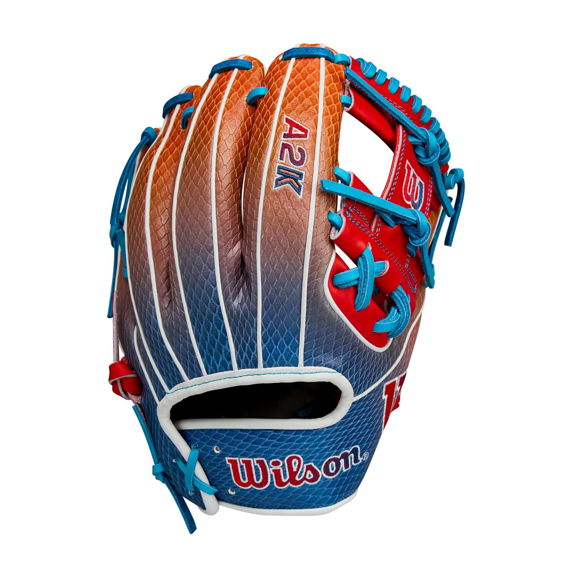 Wilson Summer 2025 A2K 1786SS Infield Baseball Gloves Navy/Red Gradient 11.5" - Image 2