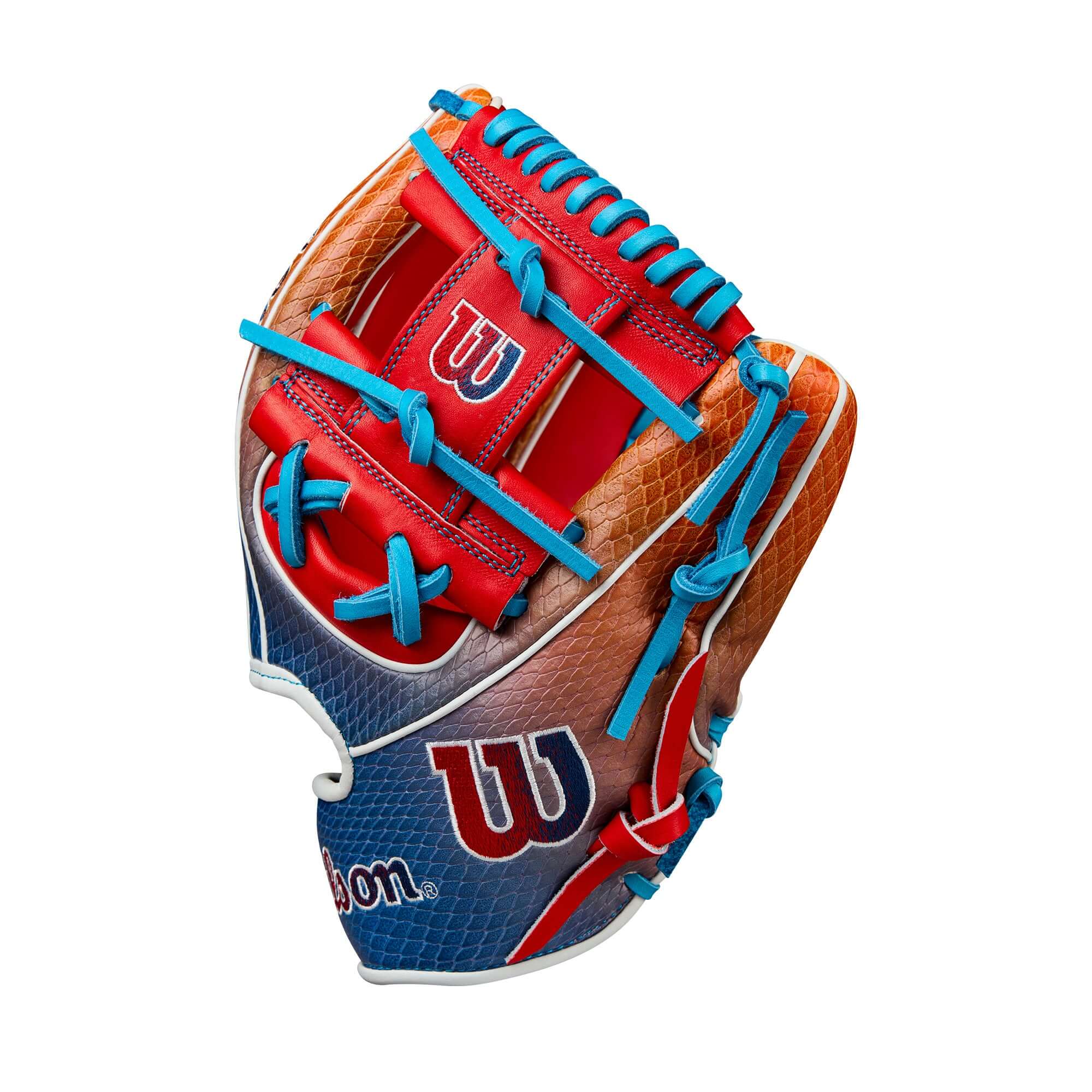 Wilson Summer 2025 A2K 1786SS Infield Baseball Gloves Navy/Red Gradient 11.5" - Image 4