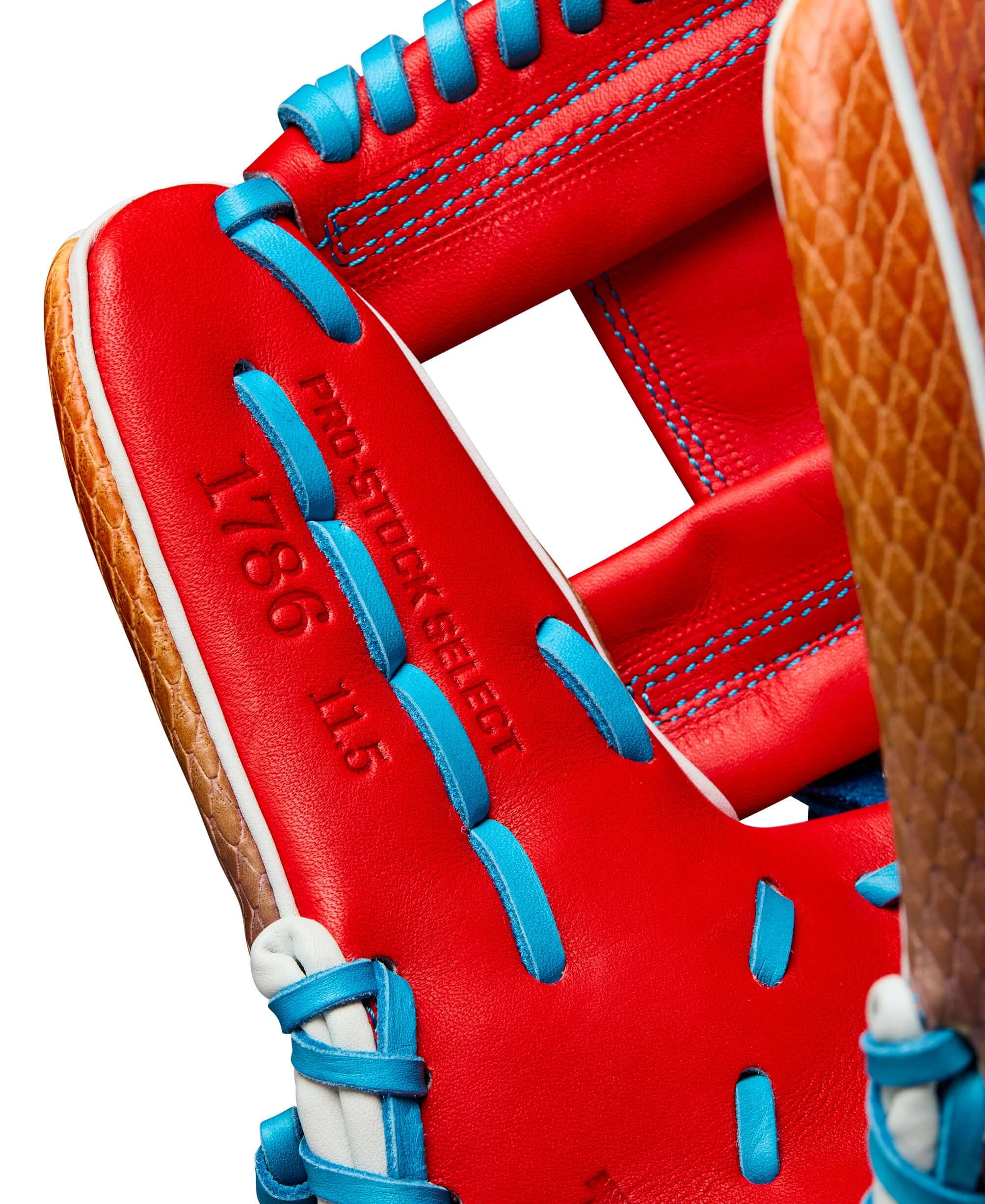 Wilson Summer 2025 A2K 1786SS Infield Baseball Gloves Navy/Red Gradient 11.5" - Image 8