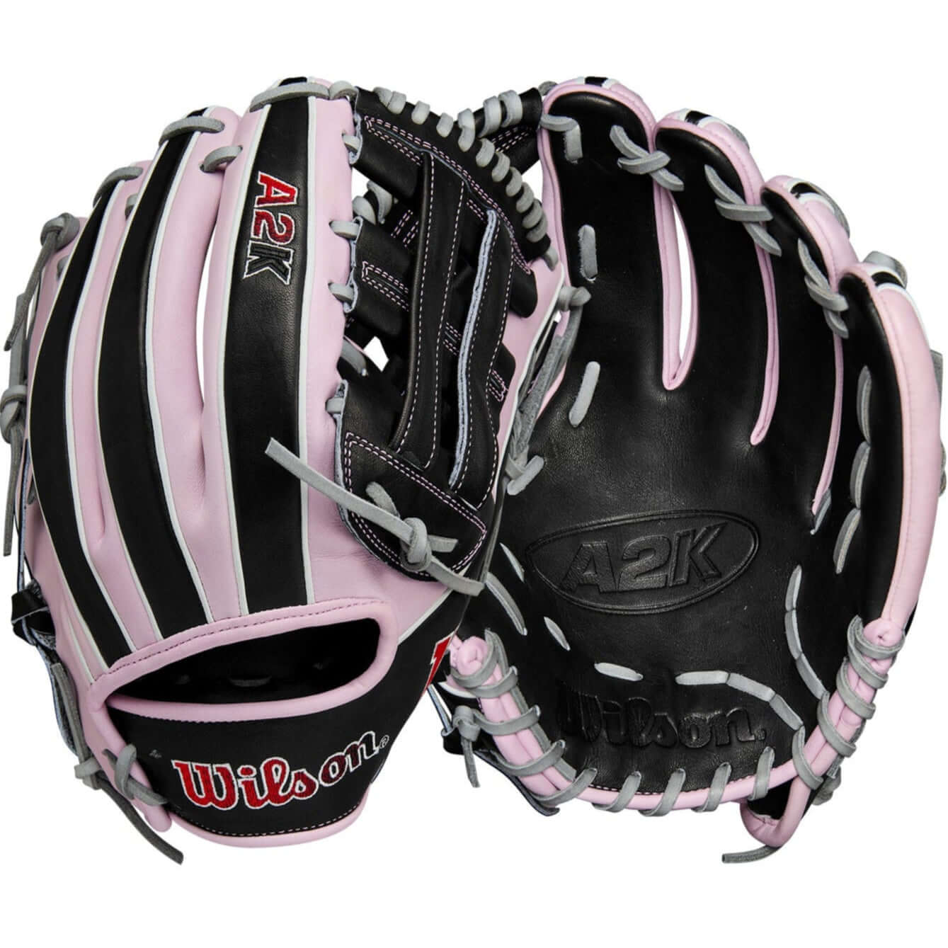 Wilson Summer 2025 A2K DW5 Infield Baseball Glove Black/Lavender/Grey 12"