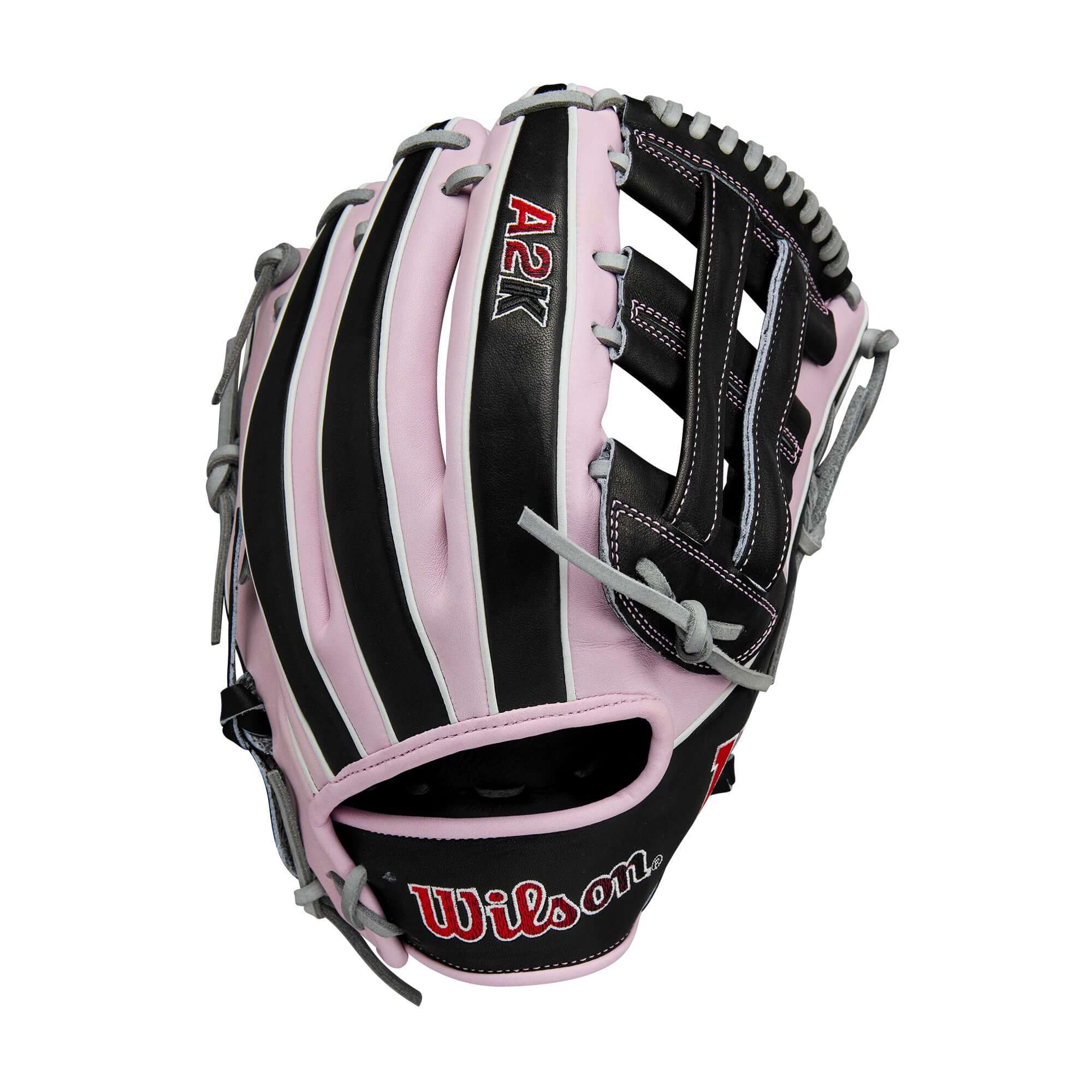 Wilson Summer 2025 A2K DW5 Infield Baseball Glove Black/Lavender/Grey 12" - Image 2