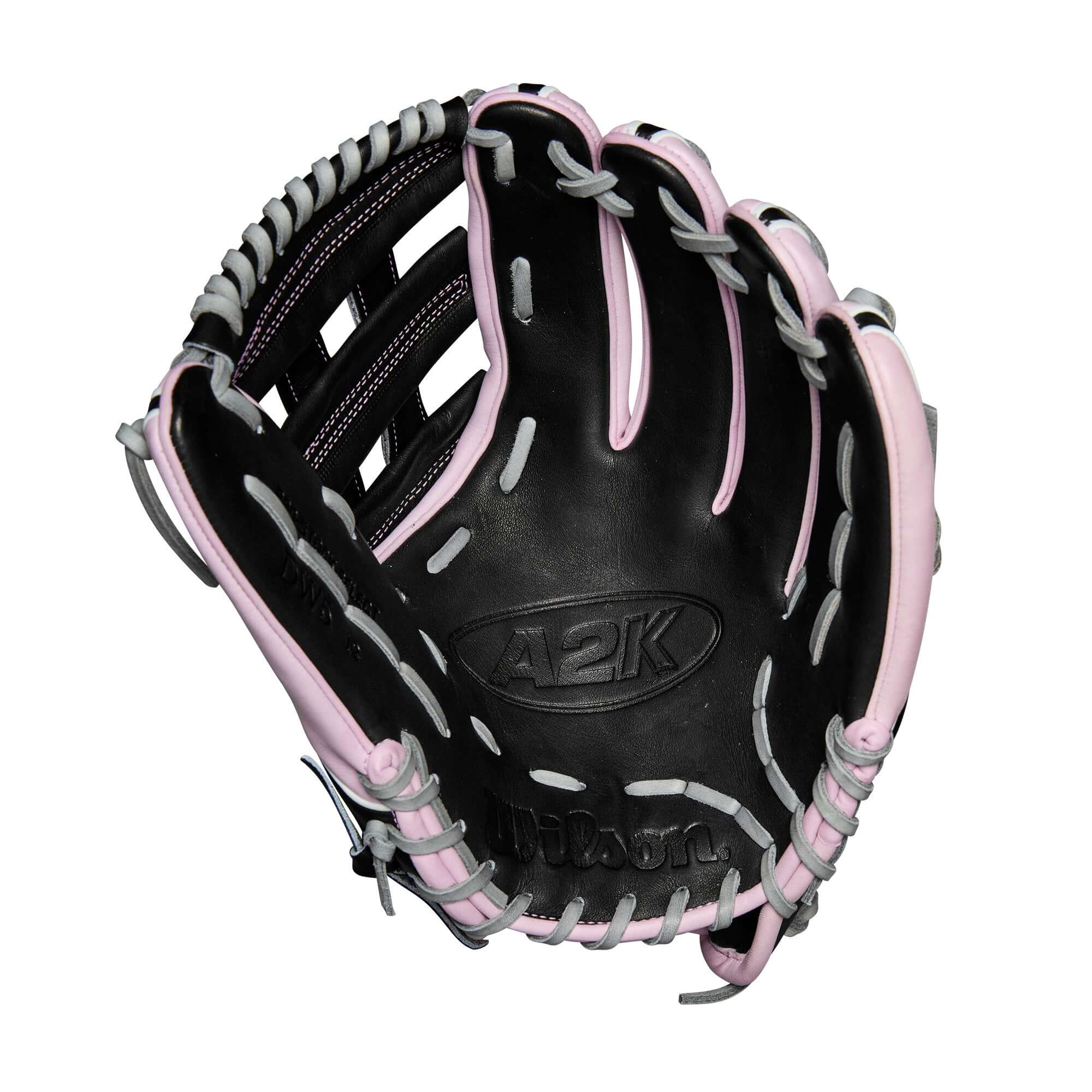 Wilson Summer 2025 A2K DW5 Infield Baseball Glove Black/Lavender/Grey 12" - Image 3
