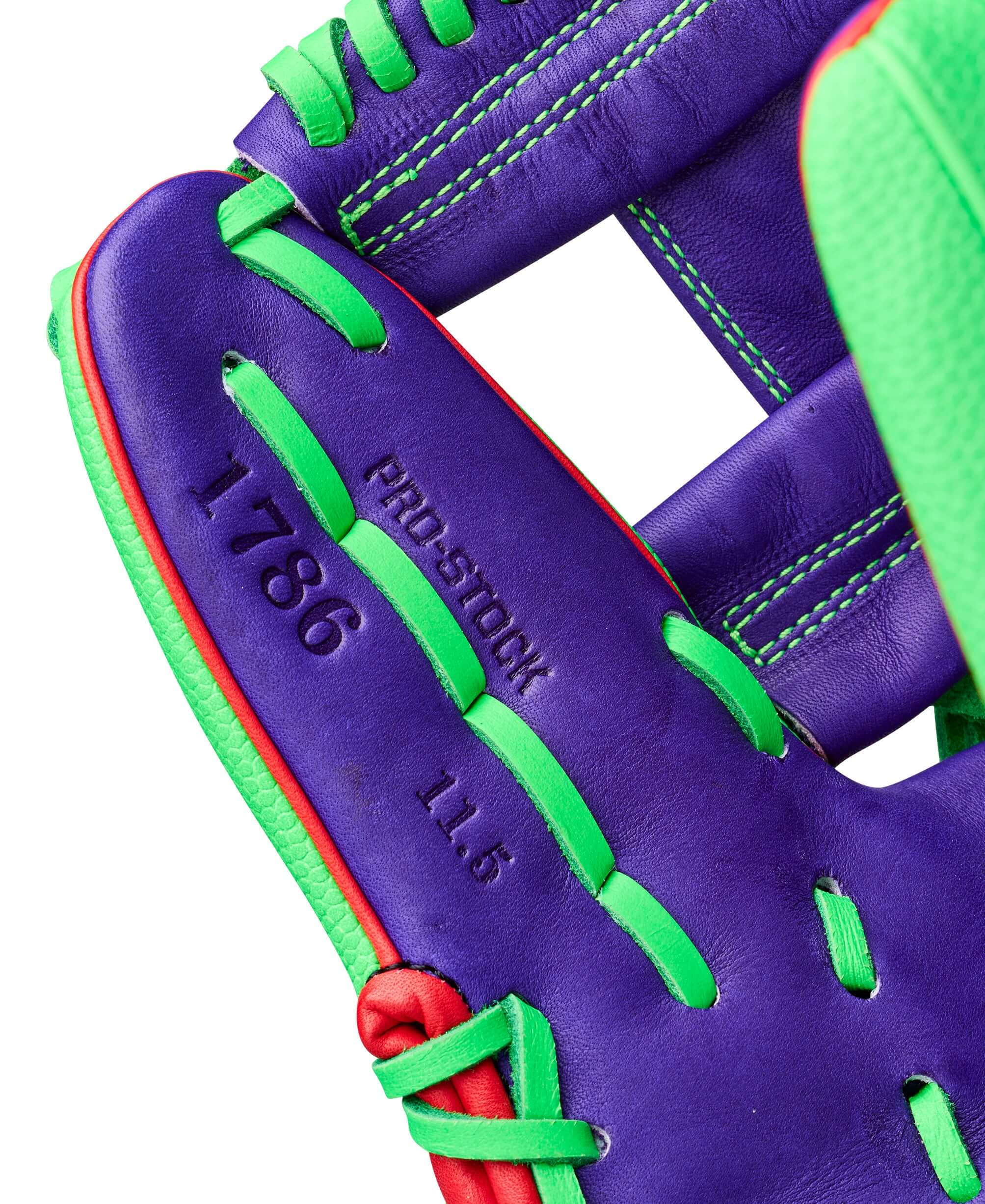 Wilson Swingin’ Sour Apple A2000 1786 11.5" Infield Baseball Glove - Image 9