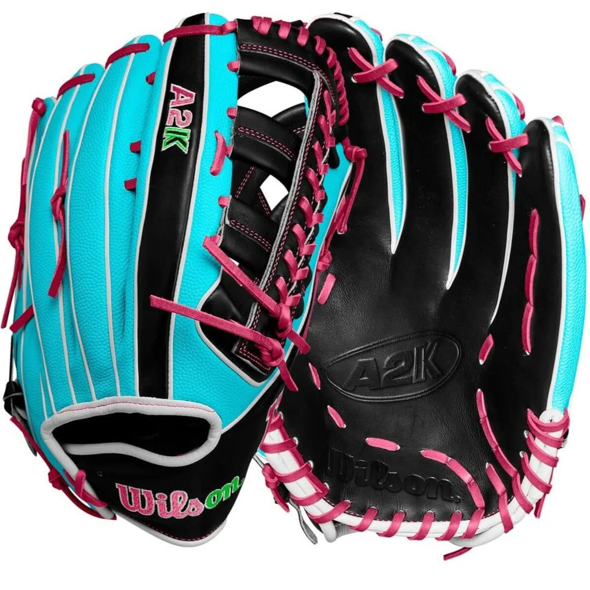 Wilson Winter 2024 A2K 1810SS Seafoam/Black/Flamingo 12.75"