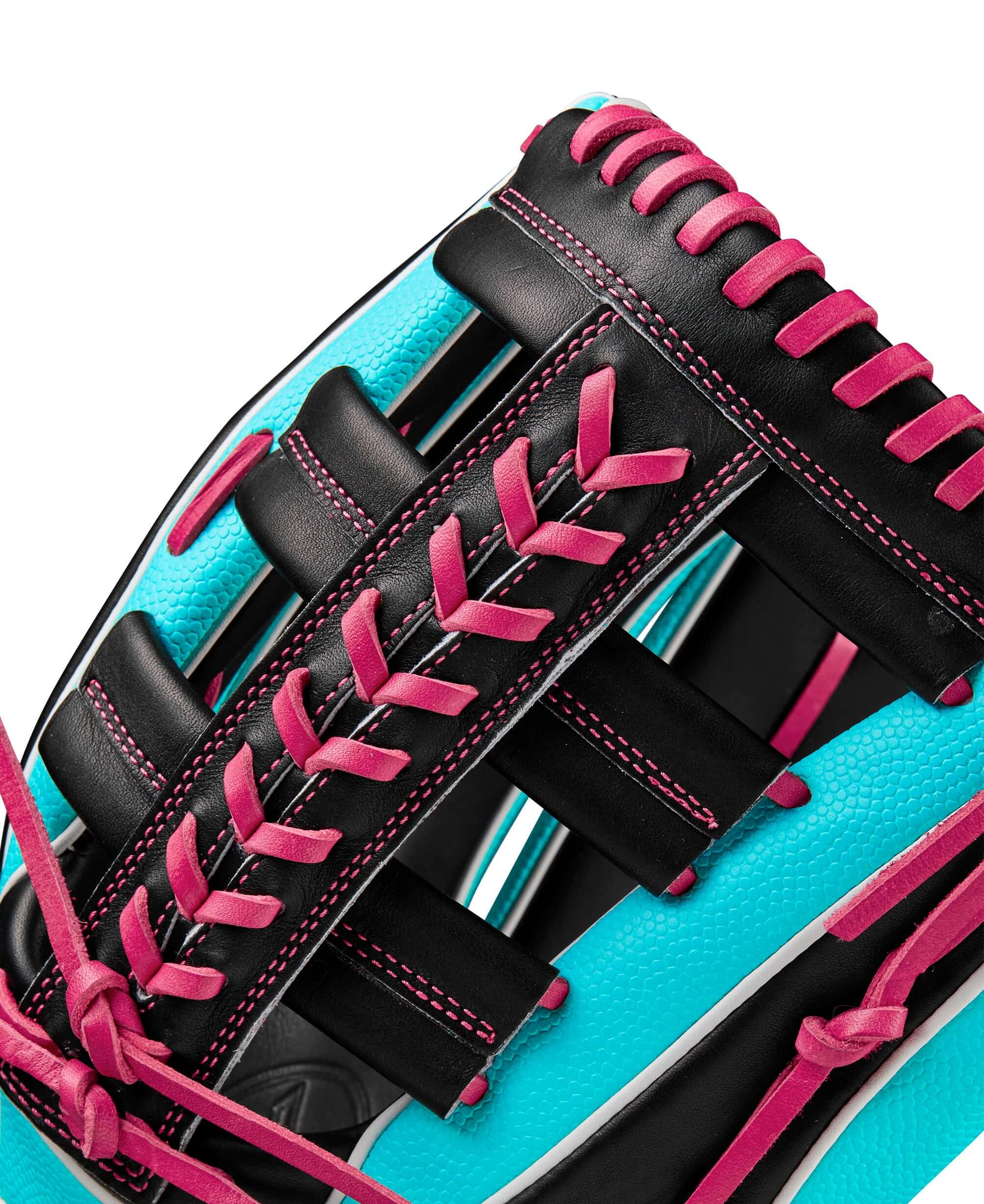 Wilson Winter 2024 A2K 1810SS Seafoam/Black/Flamingo 12.75" - Image 6