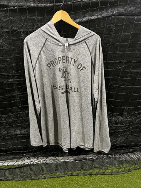 Xtreme Apparel T-Rex Heather Grey Hooded Long Sleeve Tee - Image 3